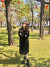 達芙妮黑色馬丁靴女款2025秋季爆款厚底增高小皮靴炸街酷颯英倫風(fēng)中筒靴 黑色  D624017 37 曬單實(shí)拍圖