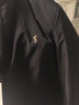 才子（TRIES）男士棉衣秋冬保暖刺繡夾棉外套秋冬新品厚款防風(fēng)立領(lǐng)棉服上衣男 黑色 4XL (190/104A) 曬單實(shí)拍圖