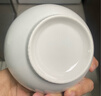潔雅杰陶瓷碗家用米飯碗釉下彩5.5英寸飯碗小碗面碗餐具套裝6只裝純白 曬單實(shí)拍圖