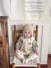 G.DUCKKIDS小黃鴨嬰兒衣服秋冬夾棉加厚外出服一歲寶寶秋冬裝背帶褲襯衣套裝 米白色連體衣 90cm 90碼建議1~2歲【 80-】cm 曬單實拍圖