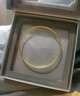周大福時(shí)尚 足金黃金實(shí)心手鐲(工費280)60mm 約10.58g EOF355 曬單實(shí)拍圖