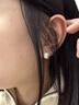 DAISY DREAM999銀針施家大珍珠耳釘女氣質(zhì)時(shí)尚高級感耳環(huán)2025年新款復古耳飾 Fever同款珍珠耳釘8mm 曬單實(shí)拍圖
