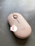 羅技（Logitech）時(shí)尚系列 PEBBLE鼠標 無(wú)線(xiàn)藍牙鼠標 辦公靜音鼠標 女性鼠標對稱(chēng)鼠標 鵝卵石造型 玫瑰粉 曬單實(shí)拍圖
