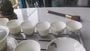 元青佳盛 整套茶具羊脂玉中國白玉瓷功夫茶具蓋碗套組(福悅款)精美套裝 曬單實(shí)拍圖
