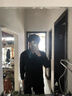 FOX.G男士襯衫夏季男衣服男裝休閑長袖冰絲襯衣外套免燙上衣正裝夏裝男 黑色長袖垂感休閑襯衫 2XL 【建議130-150斤】 曬單實拍圖