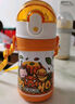 膳魔師（THERMOS）兒童水杯316l不銹鋼保溫杯寶寶水杯小學生吸管杯耐磨防摔可斜跨 黃恐龍 320ml（帶恐龍蛋+杯繩） 曬單實拍圖