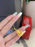 中國黃金（CHINA GOLD）黃金吊墜足金本命佛吊墜八大守護神項鏈?zhǔn)て呦η槿斯?jié)生日禮物 龍、蛇-普賢菩薩吊墜 約1.9g【贈銀鏈】 曬單實拍圖
