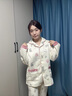 婧麒（JOYNCLEON）空氣棉月子服秋冬產(chǎn)后孕婦哺乳睡衣女懷孕期產(chǎn)婦喂奶家居服裝 尋寶小兔「適宜0-15℃」 XL 曬單實(shí)拍圖