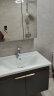 惠达 轻奢蓝调陶瓷一体盆洗脸盆洗漱台浴室柜套装组合 1381-80cm 实拍图