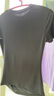 歐時(shí)力OCHIRLY 收褶圓領(lǐng)短袖t恤女上衣修身顯瘦2025年夏季新款 碳灰 S 曬單實(shí)拍圖
