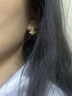六福珠寶 LUKFOOK JEWELLERY囍愛(ài)系列足金銀杏戀曲黃金耳釘耳飾 計價(jià) HXG50101 2.78克(含工費158元) 曬單實(shí)拍圖
