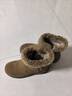 百麗（Belle）戶(hù)外雪地靴女商場(chǎng)同款保暖加絨短靴C1W1DDD4 卡其色 39 (245mm) 曬單實(shí)拍圖