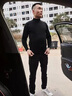 恒源祥加絨一體半高領(lǐng)毛衣男士冬季新款韓版休閑百搭套頭純色打底針織衫 黑色保暖 加絨 M 【90-110斤】 曬單實(shí)拍圖