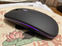 K無(wú)線(xiàn)鼠標藍牙充電游戲電競辦公雙模靜音妙控人體工學(xué)適用于華碩蘋(píng)果筆記本電腦 升級【七彩呼吸燈丨可充電丨靜音按鍵丨電量加強】黑色 曬單實(shí)拍圖