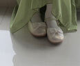 富羅迷女童皮鞋新款時(shí)尚公主單鞋兒童表演鞋 淺杏 31  曬單實(shí)拍圖