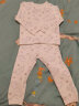 童泰秋冬5月-4岁婴儿男女内衣套装TS33J418 蓝色 100cm 实拍图