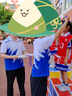 新百嘉夏季中國(guó)隊(duì)運(yùn)動(dòng)服套裝開(kāi)幕式廣播體操服裝健身操工間操柔力球服裝 8037 藍(lán)色套裝 女款 XL 曬單實(shí)拍圖