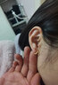 六桂福珠寶七夕禮物18K玫瑰金耳釘 粼光 耳飾耳環(huán)女 EK0200065 曬單實(shí)拍圖