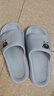 稻草人拖鞋男女居家用秋冬洗澡厚底浴室內外穿情侶防滑靜音涼拖 灰40-41 曬單實(shí)拍圖