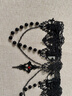 頂妃（DING FEI）暗黑lolita洛麗塔哥特風(fēng)蕾絲項(xiàng)鏈女夸張歐美流行十字架朋克風(fēng) 黑色 蕾絲項(xiàng)鏈  B05-101 曬單實(shí)拍圖