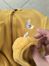 G.DUCKKIDS嬰兒奧粒絨連帽外套冬裝男童棉服秋冬0-6歲女童寶寶兒童保暖上衣 姜黃色 80 CM適合70-80cm年齡1-2歲 曬單實拍圖