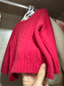 優(yōu)衣庫嬰幼兒寶寶souffle yarn舒芙蕾可機洗針織衫舒芙蕾478832 16 紅色 90 曬單實(shí)拍圖