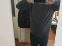 真維斯戶(hù)外運動(dòng)2024新款精流棉純色長(cháng)袖男裝上衣 黑色 5XL 曬單實(shí)拍圖