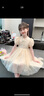 舟喜女童夏季連衣裙2025新款兒童漢服國風(fēng)洋氣公主裙女孩夏裝網(wǎng)紅裙子 杏色 140 碼_推薦身高130-140cm左右 曬單實(shí)拍圖