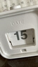 無(wú)印良品（MUJI）手動(dòng)翻頁(yè)萬(wàn)年歷 臺歷 日歷 新品 白色 長(cháng)72*寬55*高74mm 曬單實(shí)拍圖