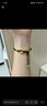中國黃金（CHINA GOLD）黃金吊墜男女足金金箍圈平安扣項(xiàng)鏈情侶掛墜七夕送女友禮物送男友 平安扣項(xiàng)鏈【重版】約0.9g-配黑繩 曬單實(shí)拍圖