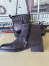 康奈女靴短筒舒適百搭粗跟2025年冬季新款羊皮時(shí)裝靴 黑色 38 曬單實(shí)拍圖