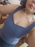 lululemon丨Ribbed Softstreme? 女士羅紋桃心領(lǐng)背心 LW1EVIS 綠洲藍(lán) L 曬單實拍圖