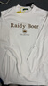 Raidy Boer/雷迪波爾【100%棉】3D立體字母休閑圓領(lǐng)長(cháng)袖T恤男6006 白色  175/50/L 曬單實(shí)拍圖