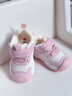 莫爾兔 童鞋學(xué)步鞋冬男女童加絨保暖棉鞋嬰兒鞋卡通軟底機能防水防撞鞋  曬單實(shí)拍圖