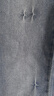 Navigare意大利小帆船女士微喇顯瘦牛仔褲磨毛厚款長(cháng)褲2332574512 藍 L  曬單實(shí)拍圖
