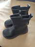 大東女士厚底短靴皮毛一體羊毛內里女靴冬季加絨加厚保暖媽媽棉鞋大碼 黑色加絨 35 曬單實(shí)拍圖