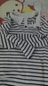 啄木鳥黑白條紋長(zhǎng)袖t恤女棉純翻領(lǐng)秋裝新款中年媽m媽有領(lǐng)上衣帶領(lǐng)打底衫 白黑條紋 L 建議100-115斤 曬單實(shí)拍圖