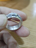 裳淇足銀戒指男足銀貔貅潮六字真言轉動(dòng)復古食指情侶女情人節生日禮物 免費刻字 曬單實(shí)拍圖