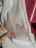 水孩兒（SOUHAIT）童裝男童女童加絨厚褲子2025冬季新款兒童一體絨長(cháng)褲百搭休閑褲 甜紫色SHTDND05CK793V31 140 曬單實(shí)拍圖