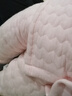 INSLABE嬰兒保暖內衣套裝純棉寶寶夾棉分體春秋冬季加厚家居服打底衣0 2套保暖套裝對開(kāi)-白灰色+粉色 80 (建議9-12個(gè)月) 曬單實(shí)拍圖