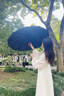 立始全自動雨傘男加大加厚加固晴雨兩用男士折疊女生太陽傘男生晴雨傘 藏青色【80骨全自動抗風(fēng)傘骨】 曬單實拍圖