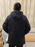 花花公子（PLAYBOY）羽絨服男冬季加厚保暖中老年爸爸裝防風(fēng)休閑男款立領(lǐng)可拆卸帽外套 藏藍色 2XL 推薦【130-145斤】 曬單實(shí)拍圖