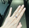 星執(zhí)18K金鉆戒莫桑石鉆戒指微鑲貴妃六爪訂結婚禮物鉑金送老婆 S925-1克拉D色莫桑鉆-GRA雙證 曬單實拍圖