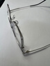 派麗蒙（PARIM）近視眼鏡男鈦架眼鏡可配度數防藍光商務(wù)方型半框眉條眼鏡架83614 J B4-亮黑拼鎳白框 單框 曬單實(shí)拍圖