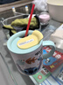 迪士尼316不銹鋼保溫杯馬克杯帶把手帶杯蓋史迪奇粉色320ml 曬單實(shí)拍圖