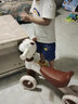 babyjianle1-3歲無(wú)腳蹬溜溜車(chē)童車(chē)玩具扭扭車(chē)四輪兒童四輪滑行車(chē)寶寶助步車(chē) 豪華款文靜棕【音樂(lè )燈光吐泡泡】 曬單實(shí)拍圖