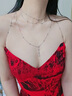 小米星鈦鋼不掉色胸鏈身體鏈歐美bodychain性感比基尼bikini立體后背鏈 金色 【身體鏈+項(xiàng)鏈】套裝 曬單實(shí)拍圖