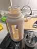 恩爾美（nRMEi）高硼雙層玻璃杯女高顏值家用耐高溫大容量春夏季新款茶水分離款 【淡雅米-防爆耐高溫】 800ml 曬單實(shí)拍圖