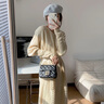 紀詩(shī)哲輕奢品牌包包女包真皮單肩包女士斜挎包鏈條送女友老婆生日禮物 黑色 精美禮盒 曬單實(shí)拍圖