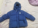ASK JUNIOR【三防】男童羽絨服兒童冬連帽保暖面包服男寶寶純色外出服 120  曬單實(shí)拍圖